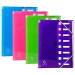 Trieur Extensible En Polypropylène 8 Compartiments Iderama Pp - A4 - Couleurs Assorties - Exacompta
