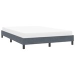 vidaXL Cadre de lit sans matelas gris foncé 160x220 cm velours