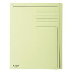 Chemise Rigide À Bord Décalé Forever® 280g/m2 Avec Impression - 24x32cm - Jaune - X 100 - Exacompta