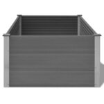 vidaXL Lit surélevé de jardin WPC 150x100x54 cm Gris