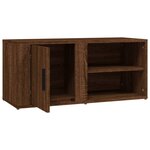 vidaXL Meuble TV Chêne marron 80x31 5x36 cm Bois d'ingénierie