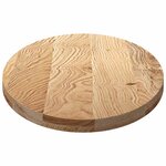 vidaXL Dessus de table 120x60x4 cm bois de chêne massif ovale