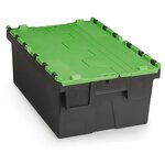 Bac navette avec couvercle couleur vert 52 litres