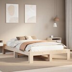 vidaXL Cadre de lit sans matelas 120x200 cm bois de pin massif