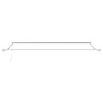 vidaXL Auvent Rétractable Vert et blanc 400 × 350 cm Tissu et Métal