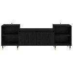vidaXL Meuble TV Chêne noir 160 x 35 x 55 cm Bois d'ingénierie