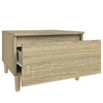 vidaXL Tables d'appoint 2 Pièces Chêne sonoma 50x46x35 cm Bois ingénierie