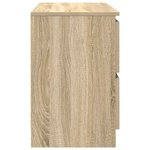 vidaXL Meuble TV chêne sonoma 80x35x54 cm bois d'ingénierie
