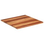 vidaXL Dessus de table Bois solide 25-27 mm 70x70 cm