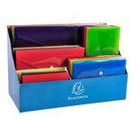 Présentoir De 60 Pochettes Pression Iderama Polypropylène - Couleurs Assorties - Exacompta