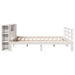 vidaXL Lit bibliothèque sans matelas blanc 180x200 cm bois pin massif