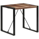 vidaXL Table à manger 80x80x75 cm bois massif