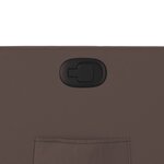vidaXL Fauteuil inclinable Marron Similicuir