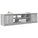 vidaXL Meuble TV sonoma gris 188 5x41x50 cm bois d'ingénierie