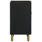 vidaXL Table de chevet noir 50x33x60 cm bois d'ingénierie
