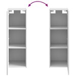 vidaXL Cabinet de Salle de Bain Mural Blanc brillant 33 x 34 5 x 60 cm