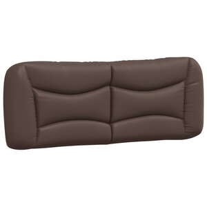 vidaXL Coussin de tête de lit Hvar marron 120 cm similicuir