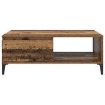 vidaXL Table basse Bois ancien 90 x 60 x 35 cm Bois d'ingénierie