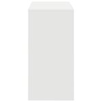 vidaXL Bureau blanc d'écriture Blanc MDF Moyen Rangement