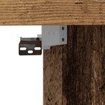 vidaXL Meuble TV Mural Bois Vieilli 152x22x113 cm