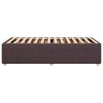 vidaXL Cadre de lit sans matelas marron foncé 80x200 cm tissu