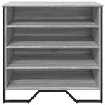 vidaXL Armoire à chaussures sonoma gris 80x38x78 cm bois d'ingénierie