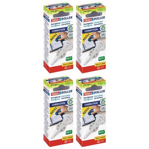 Recharge EcoLogo Cassette Refill pour Roller Correcteur 4 2 mm x 14 m x 4 TESA