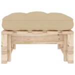 vidaXL Pouf palette de jardin bois de pin imprégné