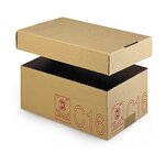 Caisse carton galia brune simple cannelure renforcée 30x20x9 cm (lot de 25)