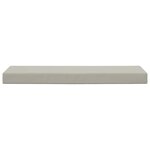 vidaXL Coussin de Siège d'Extérieur Gris 111 5 x 40 x 8 cm