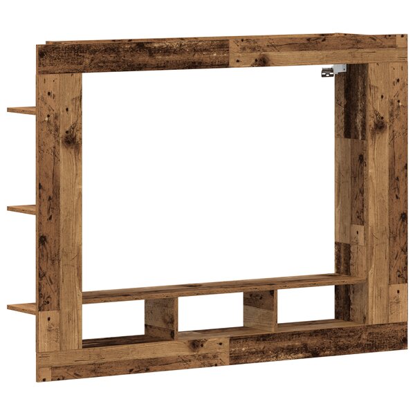 vidaXL Meuble TV Mural Bois Vieilli 152x22x113 cm