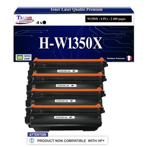 T3AZUR -4x Toners compatibles avec HP W1350X (135X) pour HP LaserJet M209dw  LaserJet MFP M234dw  M234sdn  M234sdw