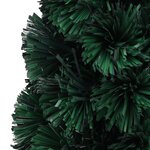 vidaXL Arbre de Noël artificiel mince et support et LED 64 cm fibre optique