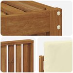 vidaXL Ensembles de canapés avec coussin 6 Pièces Naturel et Crème