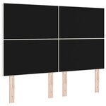vidaXL Tête de lit LED avec des lumières à LED Crème 144 cm Polyester