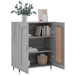 vidaXL Buffet sonoma gris 69 5x34x90 cm bois d'ingénierie