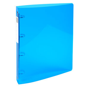 Classeur 4 anneaux 30mm IDERAMA PP polypropylène 7/10e - A4 maxi  bleu clair x 10 EXACOMPTA