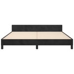 vidaXL Cadre de lit sans matelas noir 180x200 cm velours