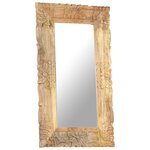 vidaXL Miroir 80x50 cm Bois de manguier massif