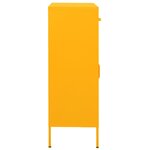 vidaXL Armoire de rangement Jaune moutarde 80x35x101 5 cm Acier
