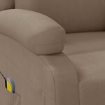 vidaXL Fauteuil de massage Cappuccino Similicuir