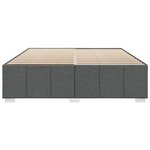 vidaXL Cadre de lit sans matelas gris foncé 180x200 cm tissu