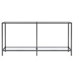 vidaXL Table console Transparent 160x35x75 5 cm Verre trempé