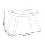 vidaXL Chaise à bascule avec repose-pied Rose Velours