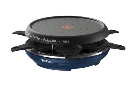 Tefal Raclette Colormania Bleu 850W 6 Personnes RE12A412