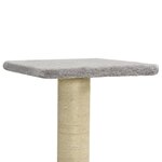 vidaXL Arbre à chat avec griffoirs en sisal gris clair 118 5 cm