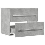 vidaXL Armoire d'évier Gris béton 60x38 5x48 cm Aggloméré
