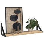 vidaXL Étagères murales 2 Pièces chêne sonoma 60x15x15 5 cm