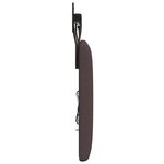 vidaXL Tête de lit suspendue Avec lumière LED Marron foncé Tissu