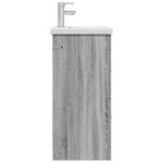 vidaXL Meuble de salle de bain avec évier Sonoma gris